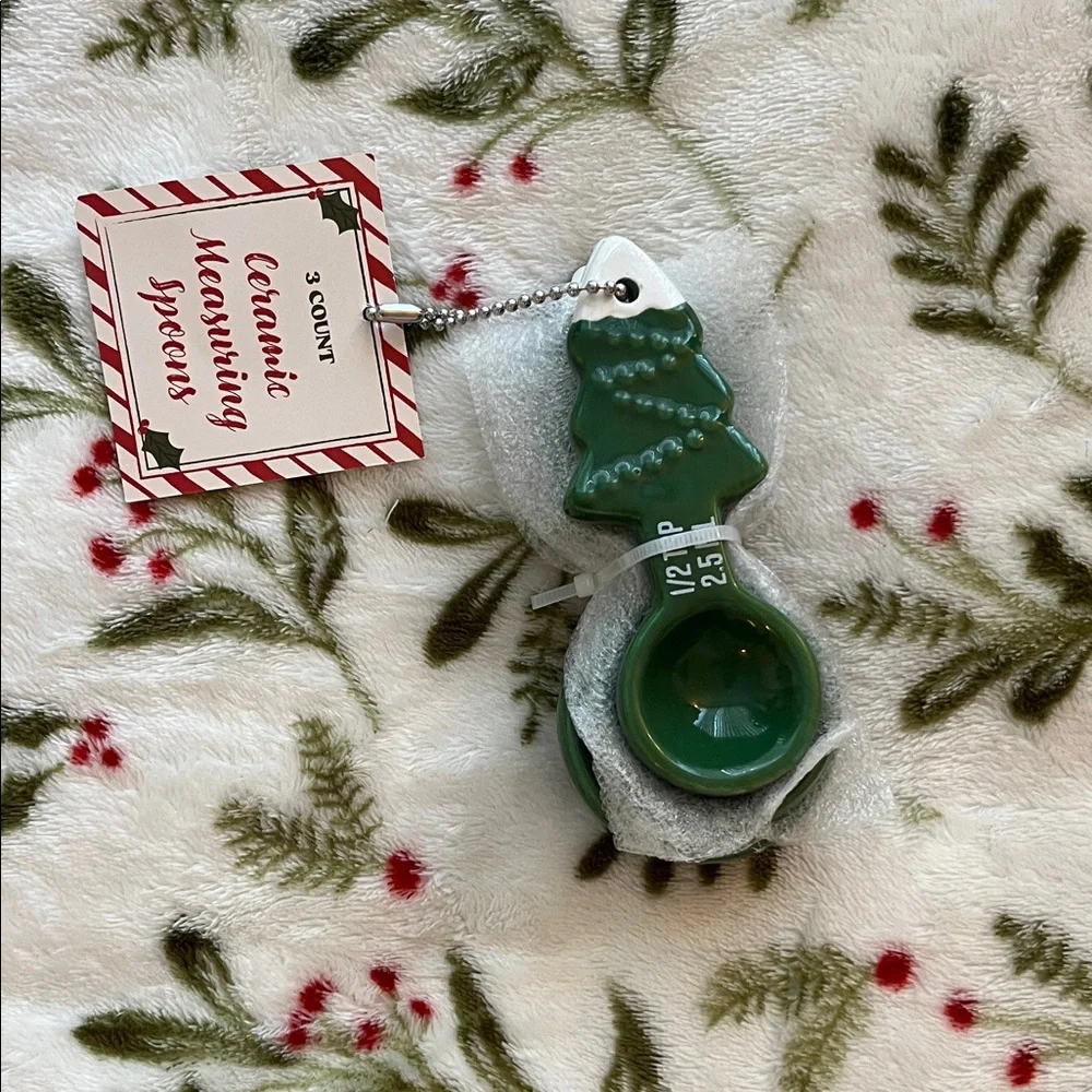 Target Bullseye Playground Ceramic Christmas Tree Measuring Spoons